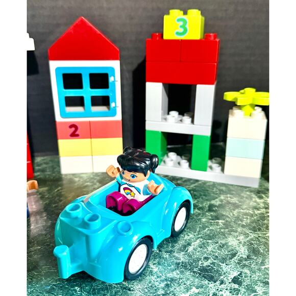 LEGO DUPLO Classic Brick Box 10913 stacking building blocks numbers car - Picture 3 of 5